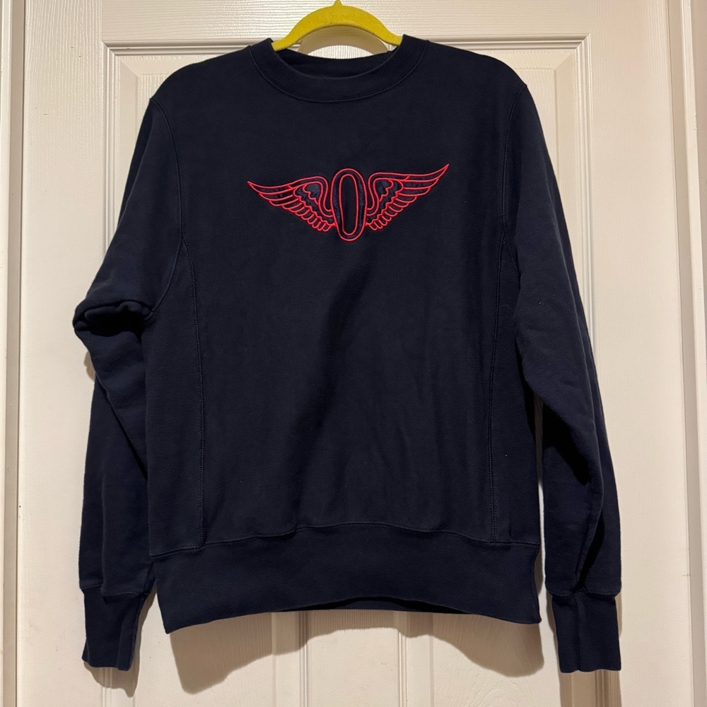 Olympic Club Pullover Sweater - Navy Blue Champion Reverse Weave - SMALL